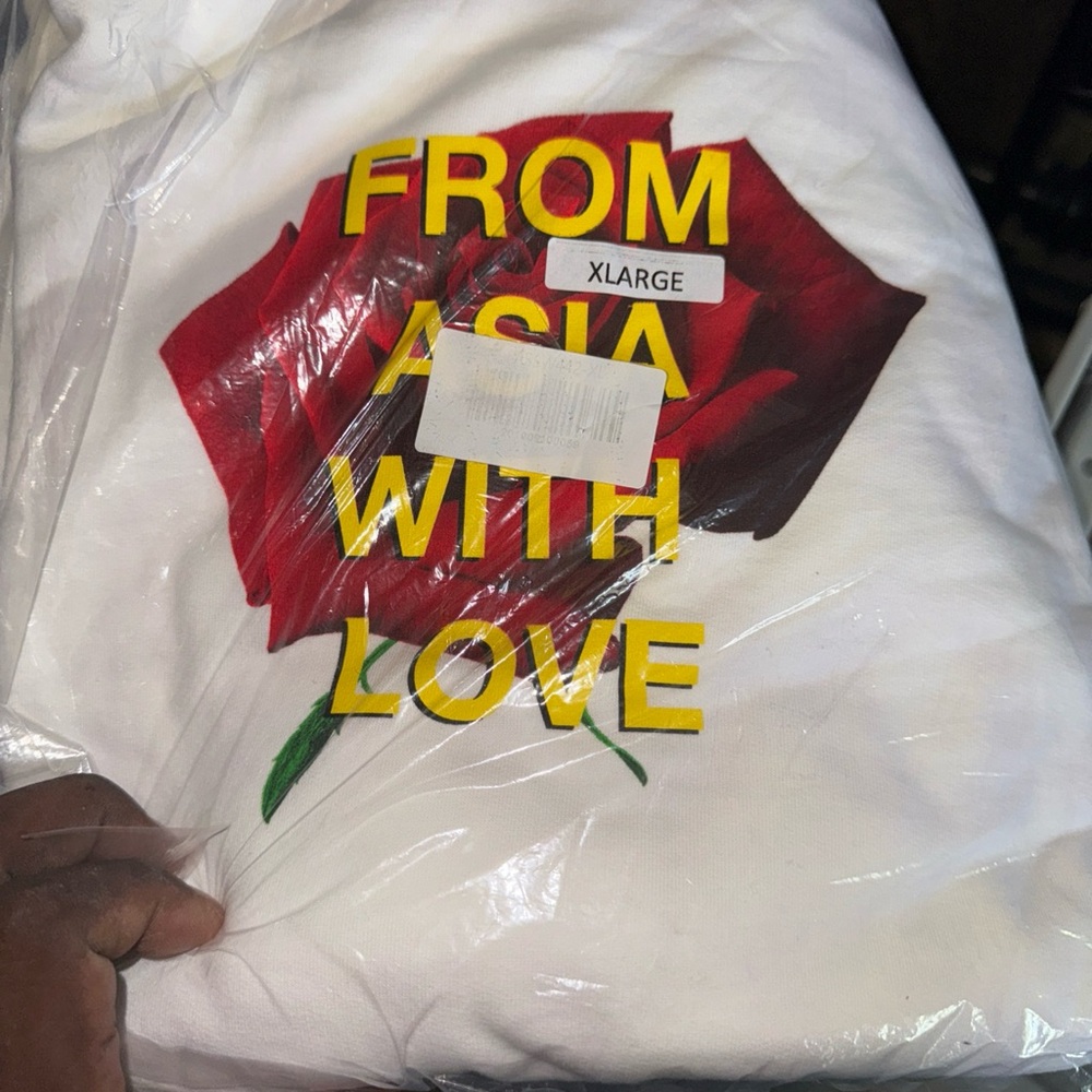 Anti Social Social Club White Hoodie with Red and Yellow Print